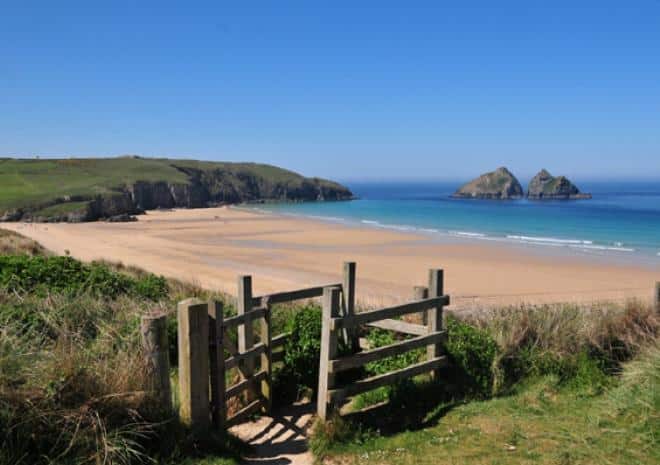 Image result for Holywell Bay Beach